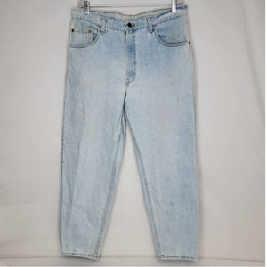 Vintage 90s USA Levis 560 Comfort Loose Fit Tapered Leg Jeans 38x30 Light Wash